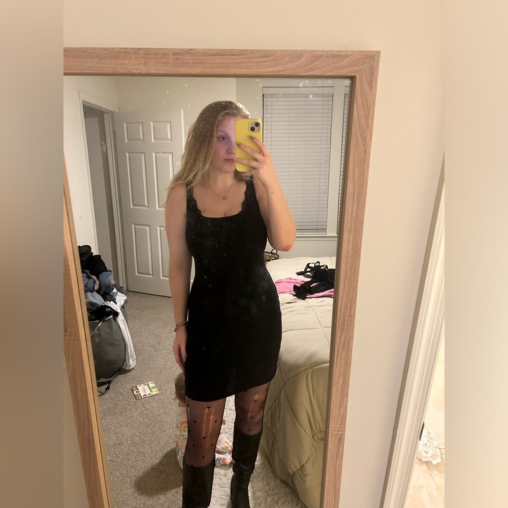 NWT black ribbed dress 🖤